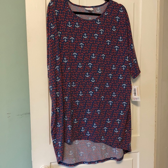 2XL Anchor LuLaRoe Irma Tunic - Picture 1 of 5